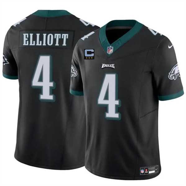 Men & Women & Youth Philadelphia Eagles #4 Jake Elliott Black F.U.S.E. With 3-Star C Patch Vapor Untouchable Limited Stitched Jersey